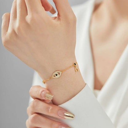 [Everoly JW]Dainty Eye Shape Necklace