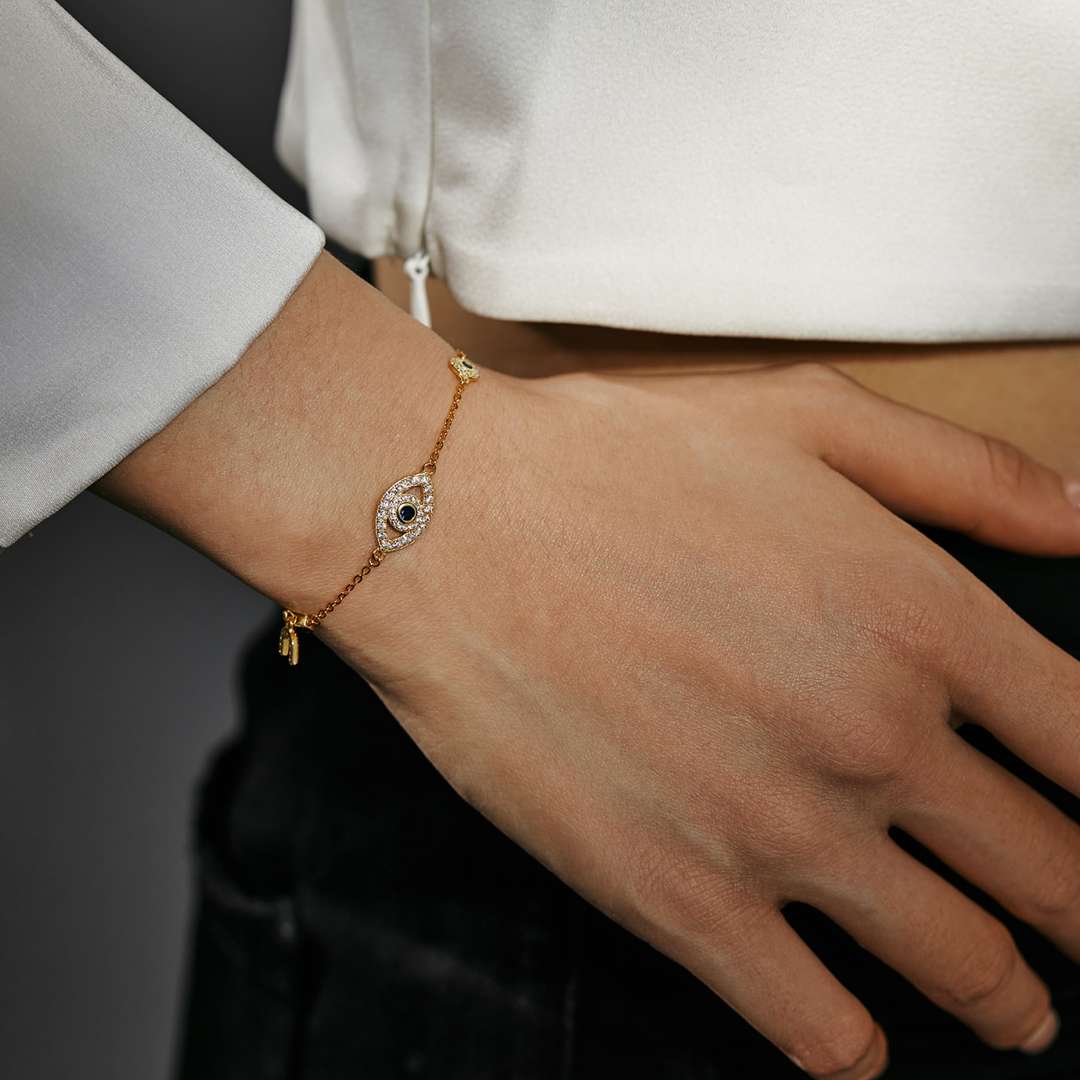 [Everoly JW]Dainty Eye Shape Necklace