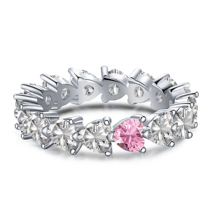 [Everoly JW]0.25 Carat Radiant Romance Heart Cut Lover Ring