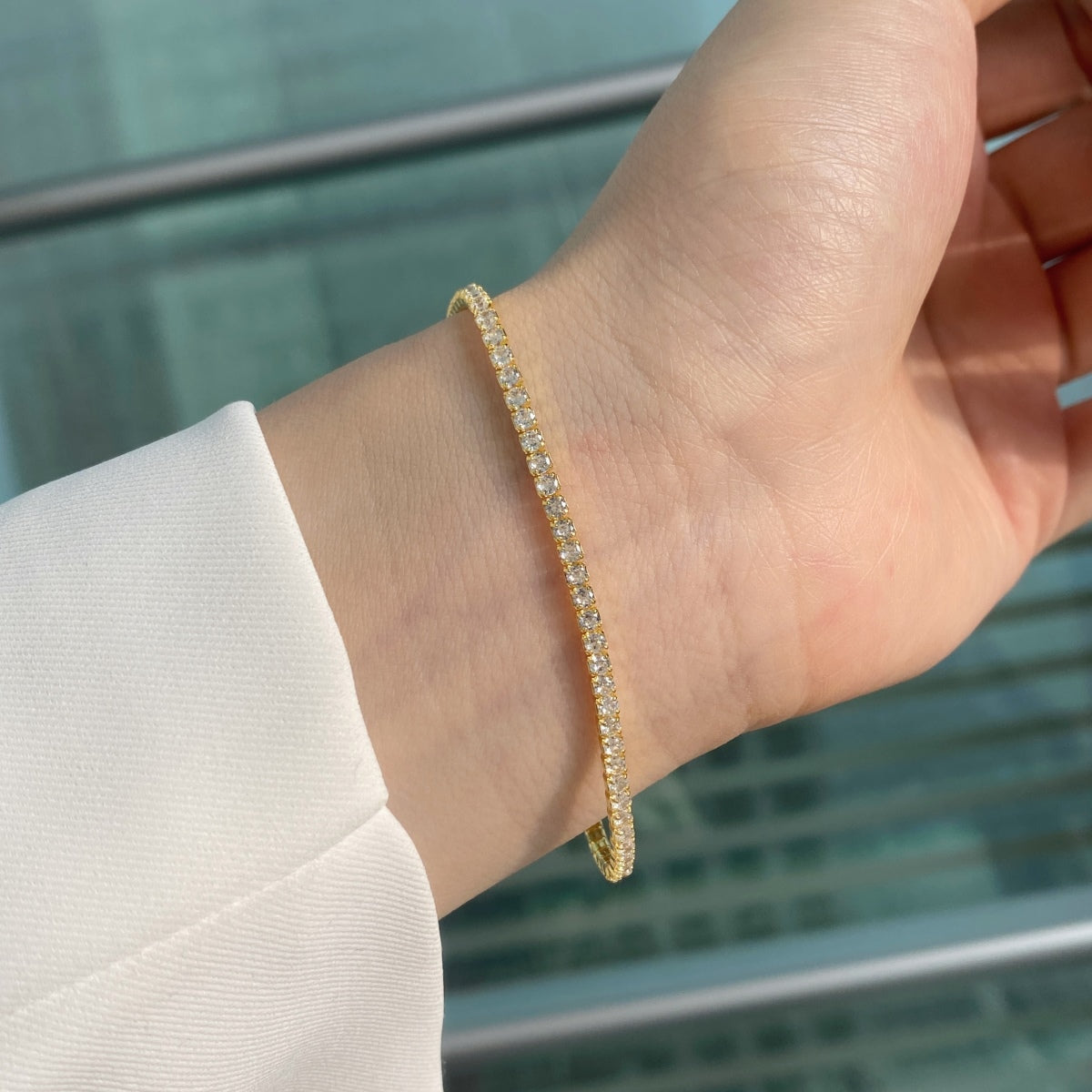 [Everoly JW]Radiant Colorful Round Cut Party Bracelet
