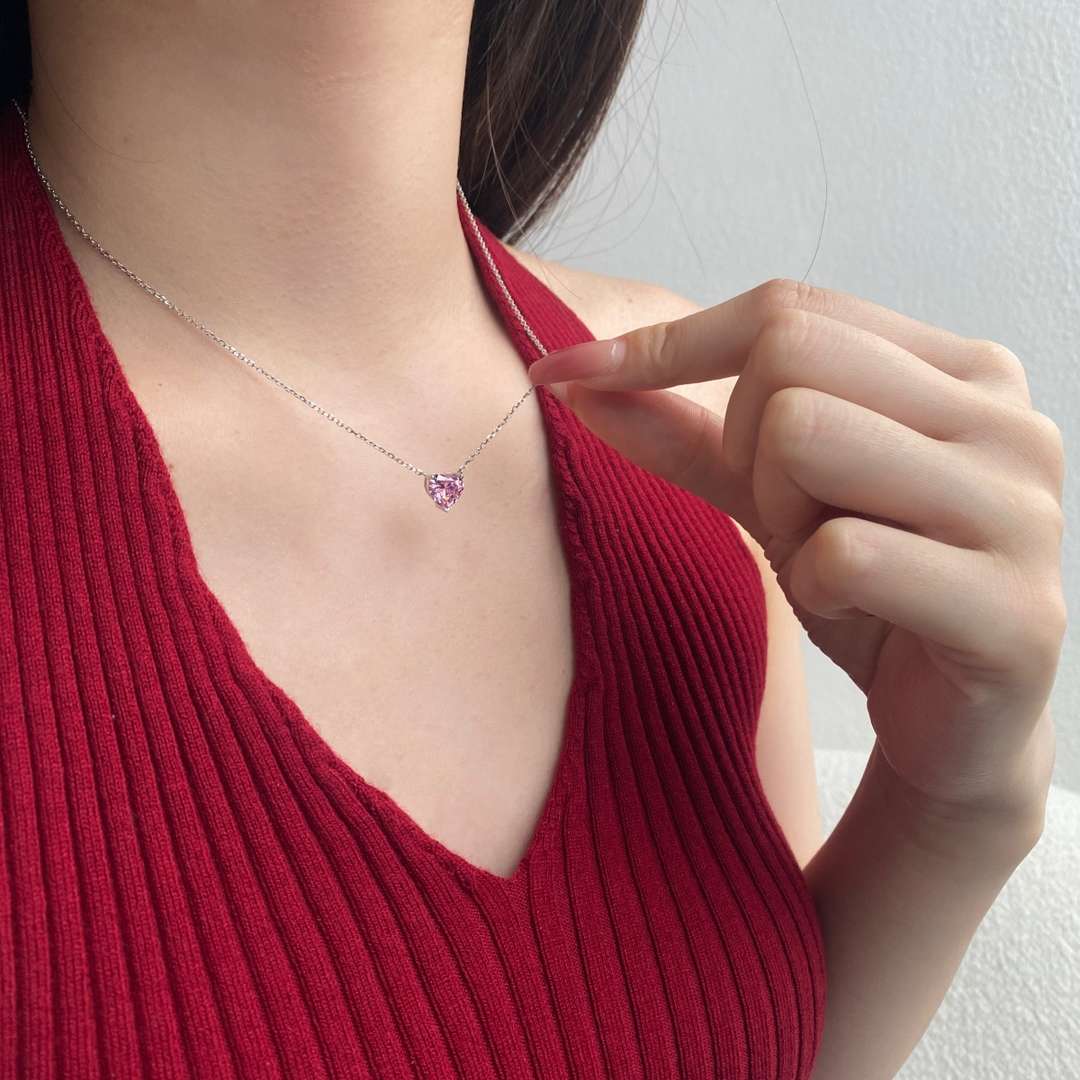 [Everoly JW]6.0 carat Radiant Heart Shape Necklace