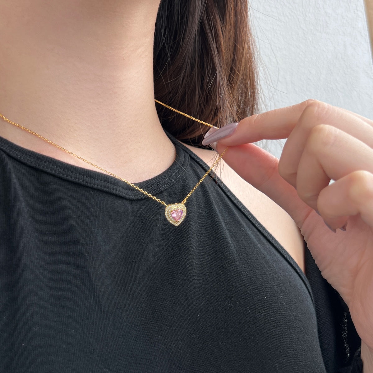 [Everoly JW]Exquisite Heart Shape Necklace