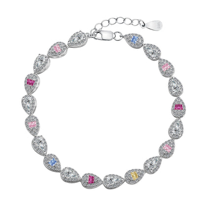[Everoly JW]0.25 Carat Radiant Water Drop Shape Daily Bracelet