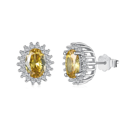 [Everoly JW]Delicate Radiant Oval Cut Daily Earrings