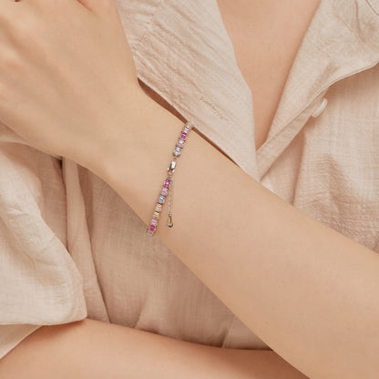 [Everoly JW]Delicate Colorful Emerald Cut Party Bracelet