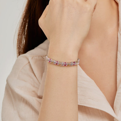 [Everoly JW]Dainty Radiant Emerald Cut Daily Bracelet