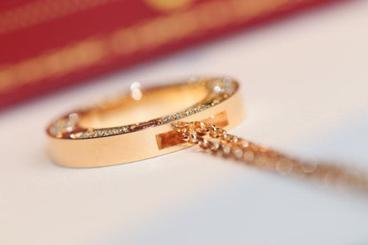 [Everoly JW]LOVE NECKLACE ADJUSTABLE ROSE GOLD