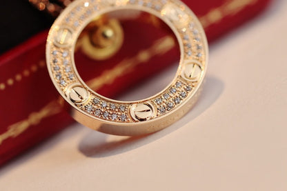[Everoly JW]LOVE NECKLACE ADJUSTABLE ROSE GOLD