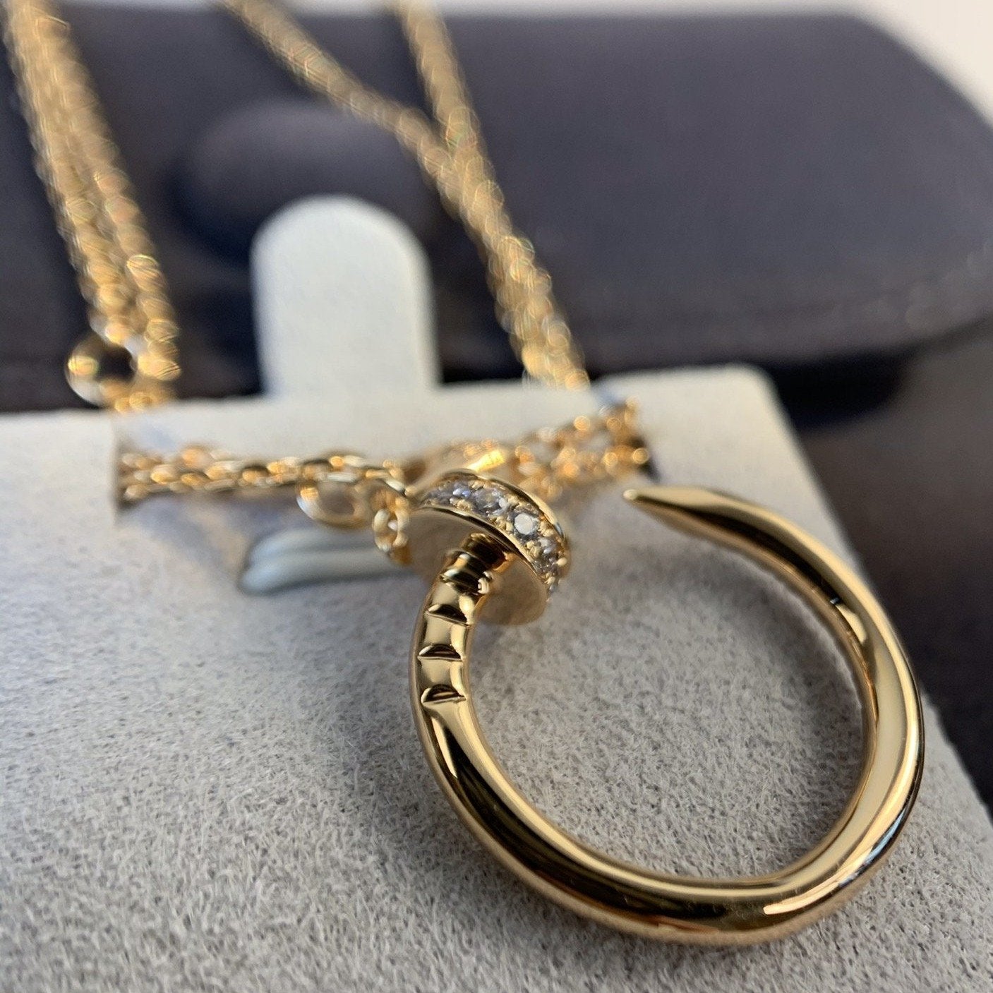 [Everoly JW]JUSTE HALSKETTE ROTGOLD DIAMANTEN 