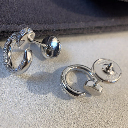 [Everoly JW]JUSTE EARRINGS SILVER DIAMONDS