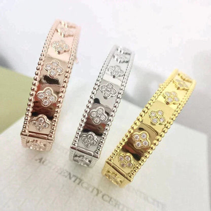 [Everoly JW]クローバーブレスレット 8mm ダイヤモンド