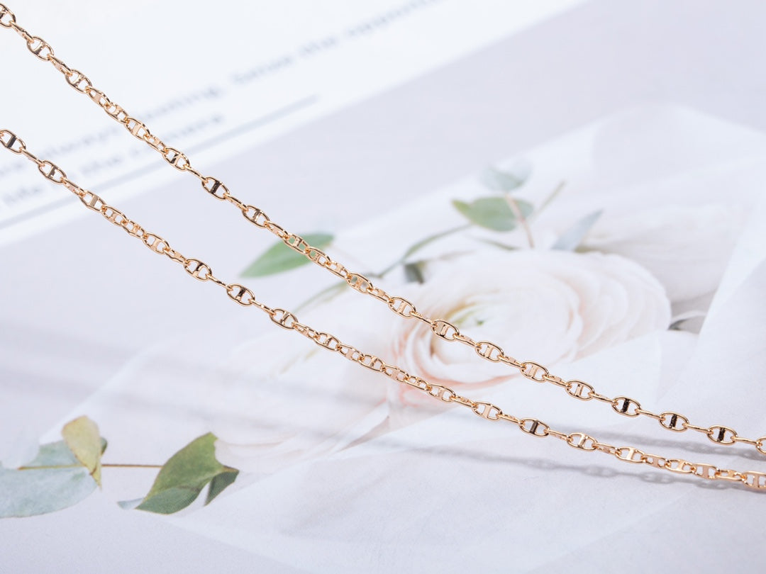 [Everoly JW]ECHAPPEE NECKLACE PINK GOLD