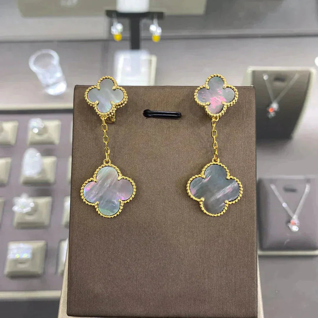 [Everoly JW]CLOVER 2 MOTIFS  EARRINGS (MULTIPLE CHOICESC
