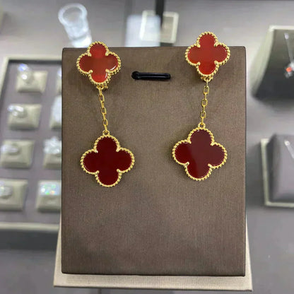 [Everoly JW]CLOVER 2 MOTIFS  EARRINGS (MULTIPLE CHOICESC