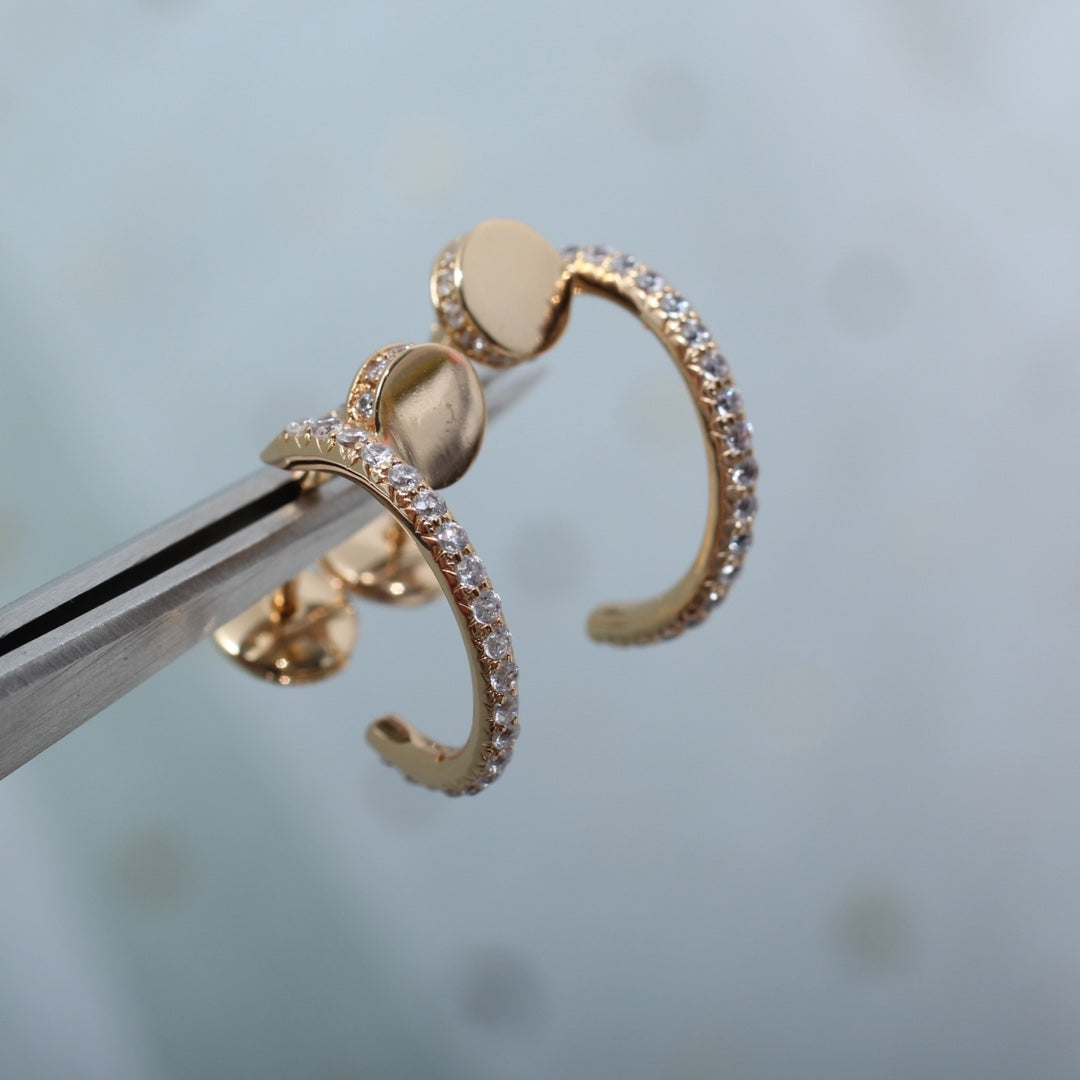 [Everoly JW]JUSTE イヤリング 12.75mm ピンクゴールド ダイヤモンド