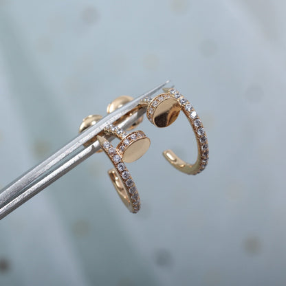 [Everoly JW]JUSTE イヤリング 12.75mm ピンクゴールド ダイヤモンド