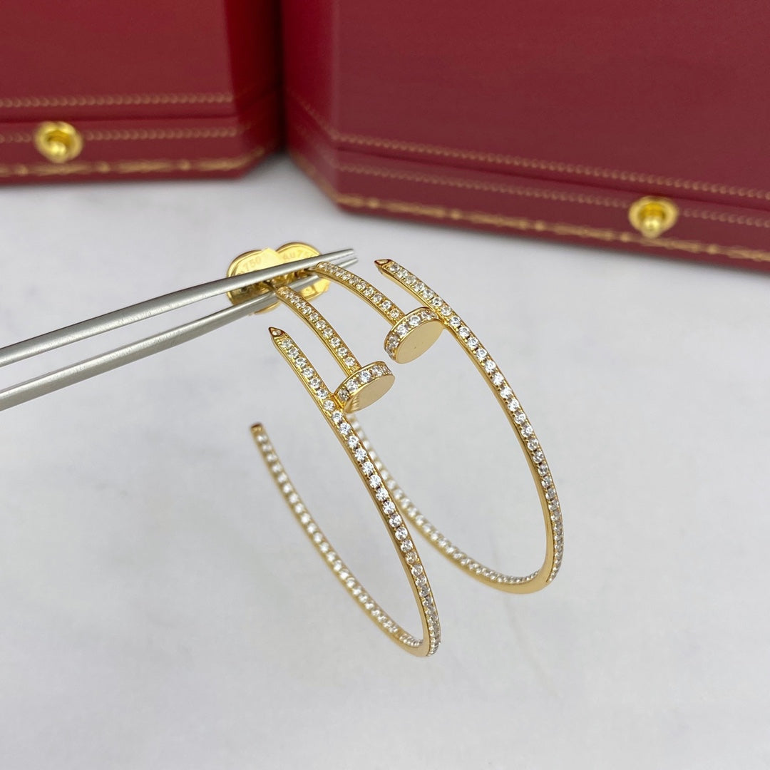 [Everoly JW]JUSTE EARRINGS FULL DIAMONDS 1.8MM