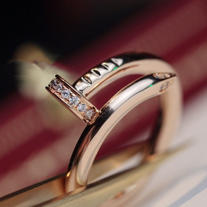[Everoly JW]JUSTE RING 2.65MM PINK GOLD DIAMOND