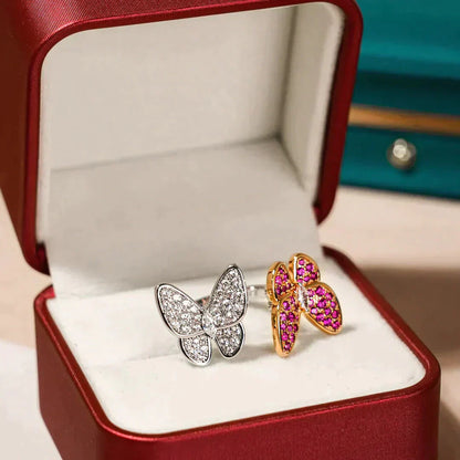 [Everoly JW]TWIN BUTTERFLY DIAMOND RING