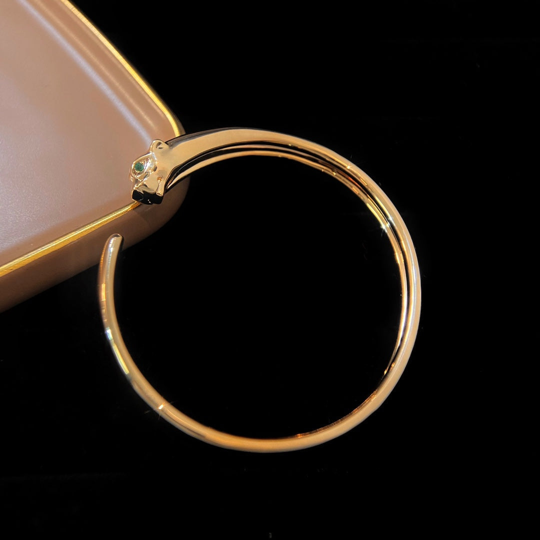 [Everoly JW] PANTHERE GOLD OFFENES ARMBAND