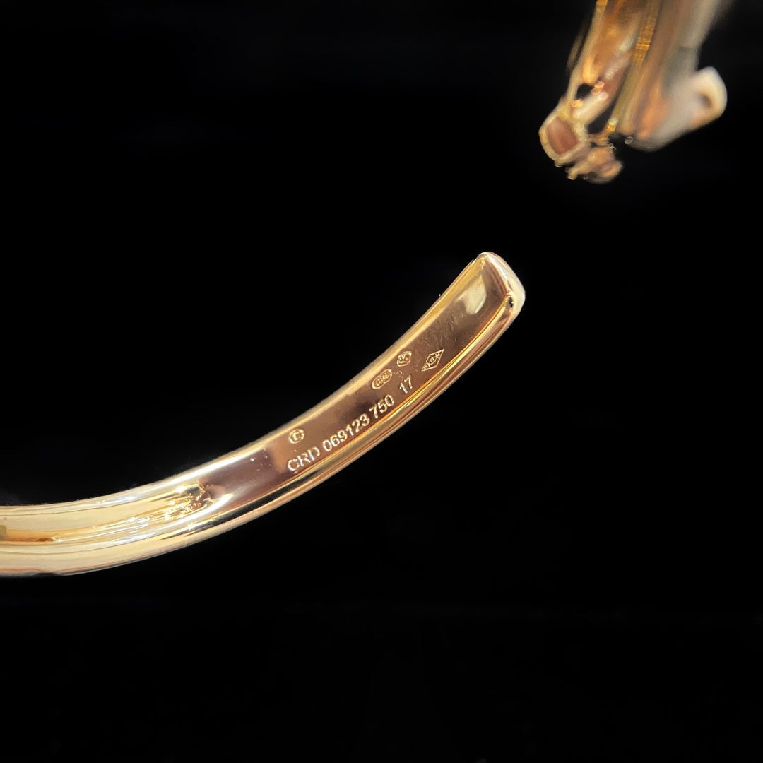 [Everoly JW] PANTHERE GOLD OFFENES ARMBAND