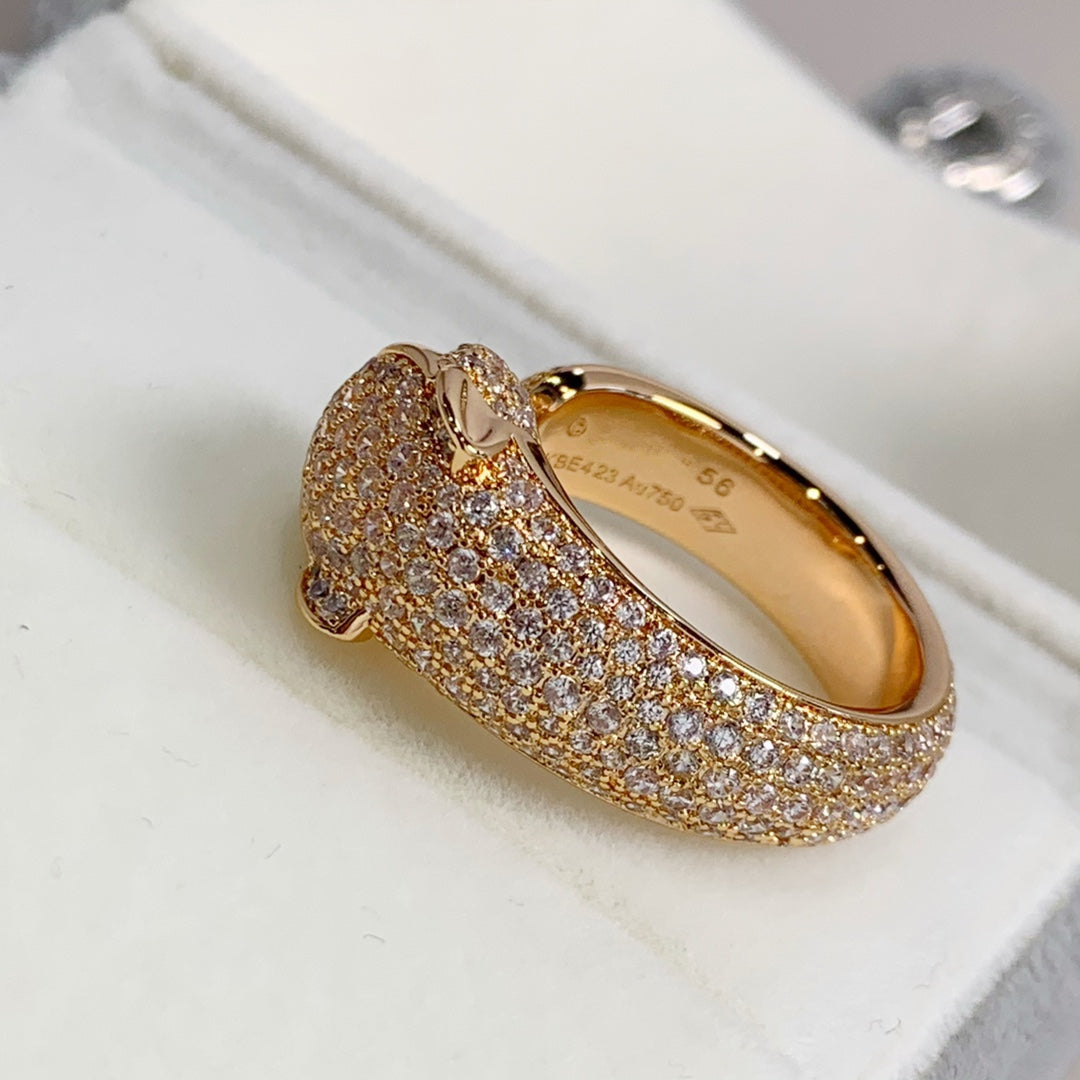 [Everoly JW]PANTHERE PINK GOLD DIAMOND RING