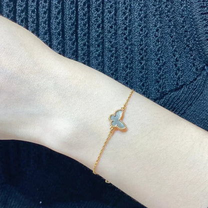 [Everoly JW] Armband mit Schmetterlings-Grau-Perlmutterfalter
