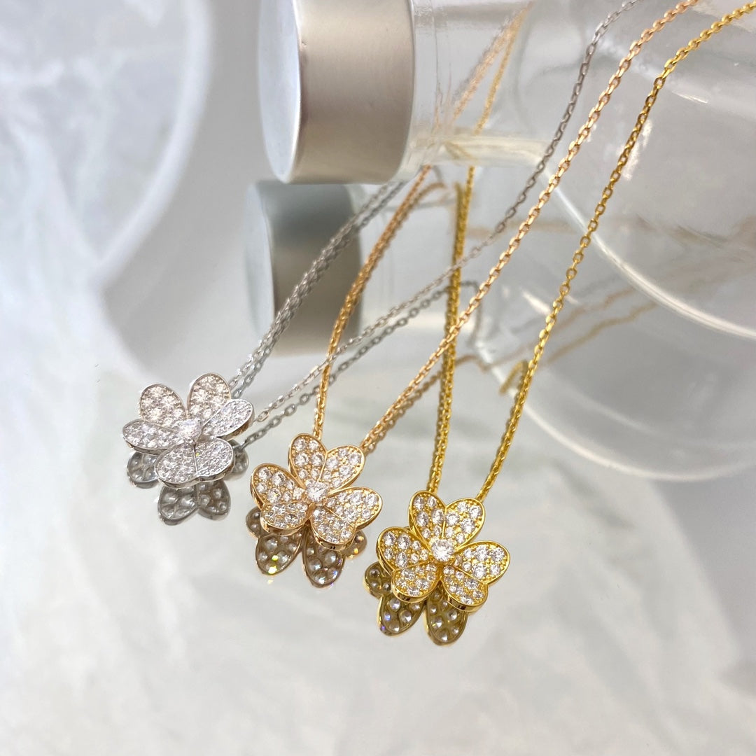 [Everoly JW]BLUMEN-DIAMANT-HALSKETTE