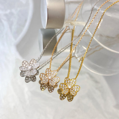 [Everoly JW]BLUMEN-DIAMANT-HALSKETTE
