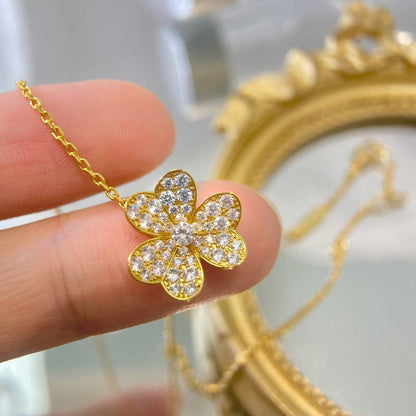 [Everoly JW]BLUMEN-DIAMANT-HALSKETTE
