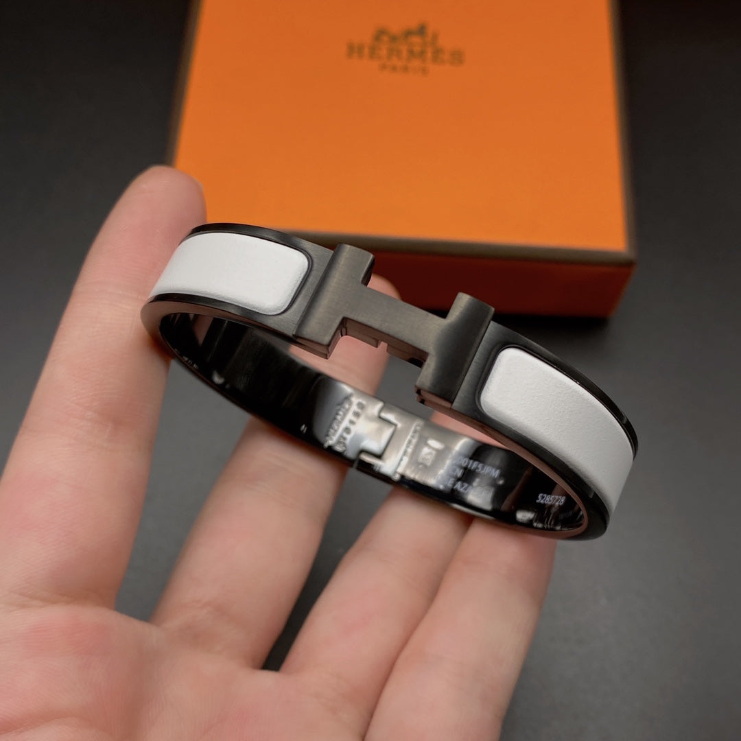 [Everoly JW]H BRACELET 12MM BLACK WHITE CERAMIC