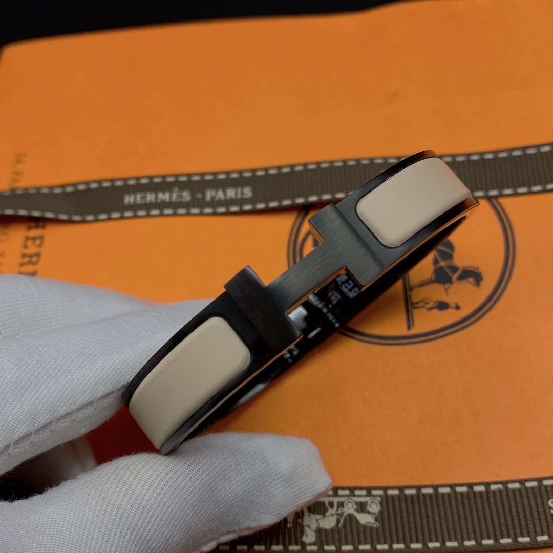 [Everoly JW]H BRACELET 12MM BLACK BEIGE CERAMIC