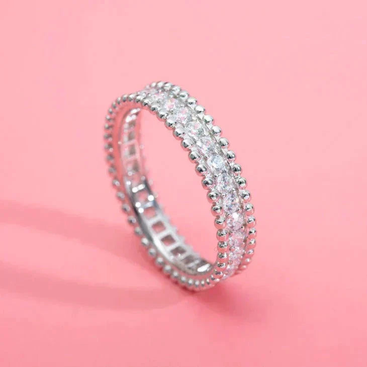[Everoly JW]PERLEE DIAMOND SILVER RING
