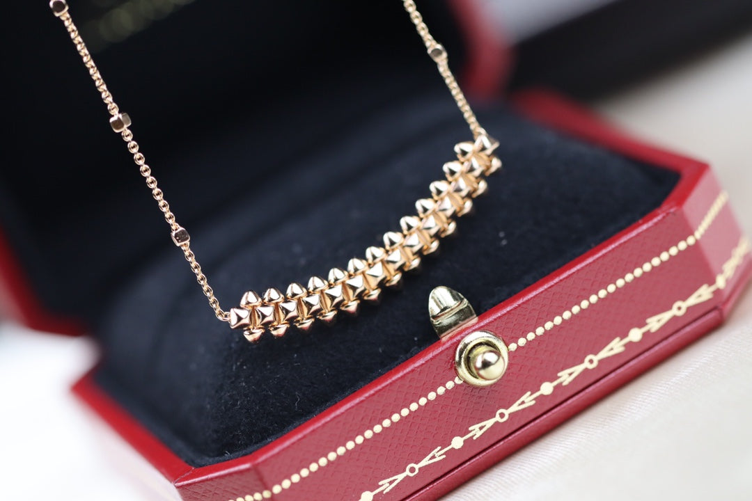 [Everoly JW]CLASH PINK GOLD NECKLACE