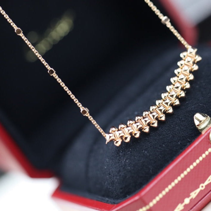 [Everoly JW]CLASH PINK GOLD NECKLACE