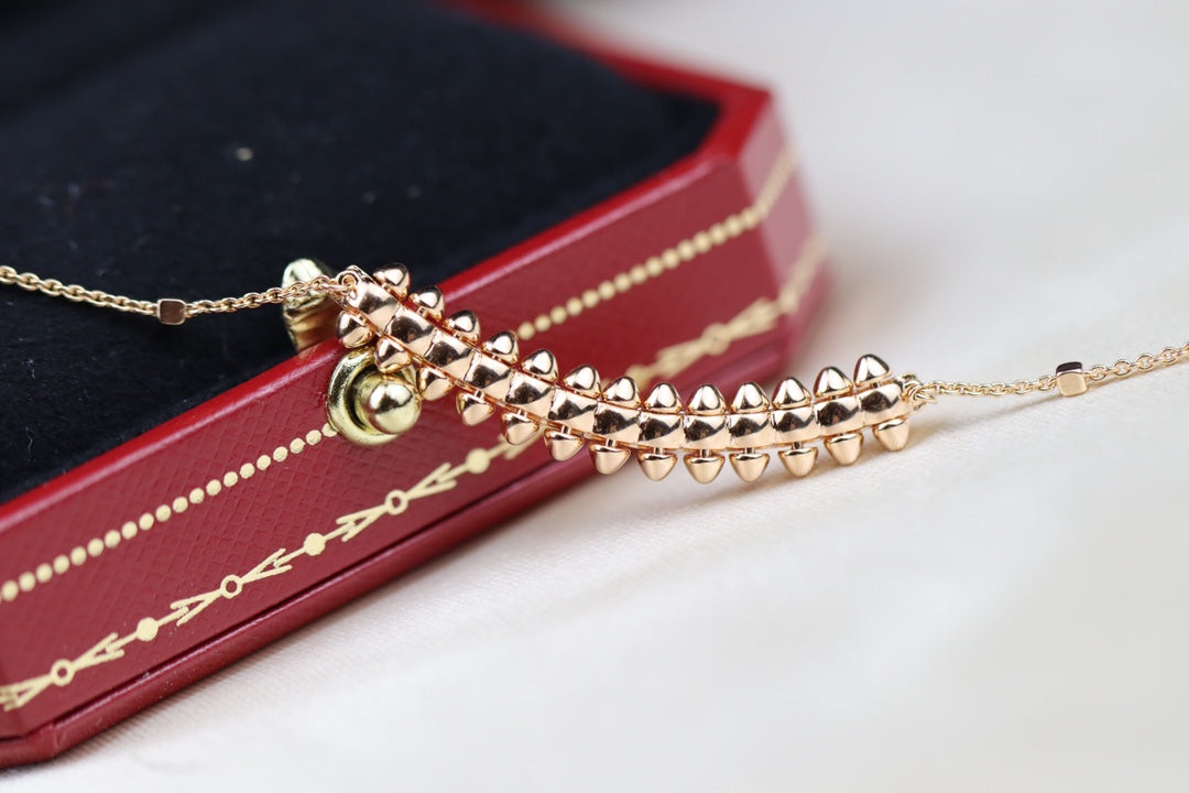 [Everoly JW]CLASH PINK GOLD NECKLACE