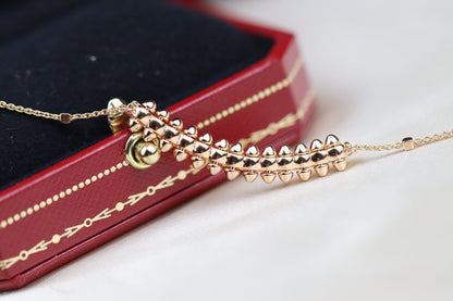 [Everoly JW]CLASH PINK GOLD NECKLACE