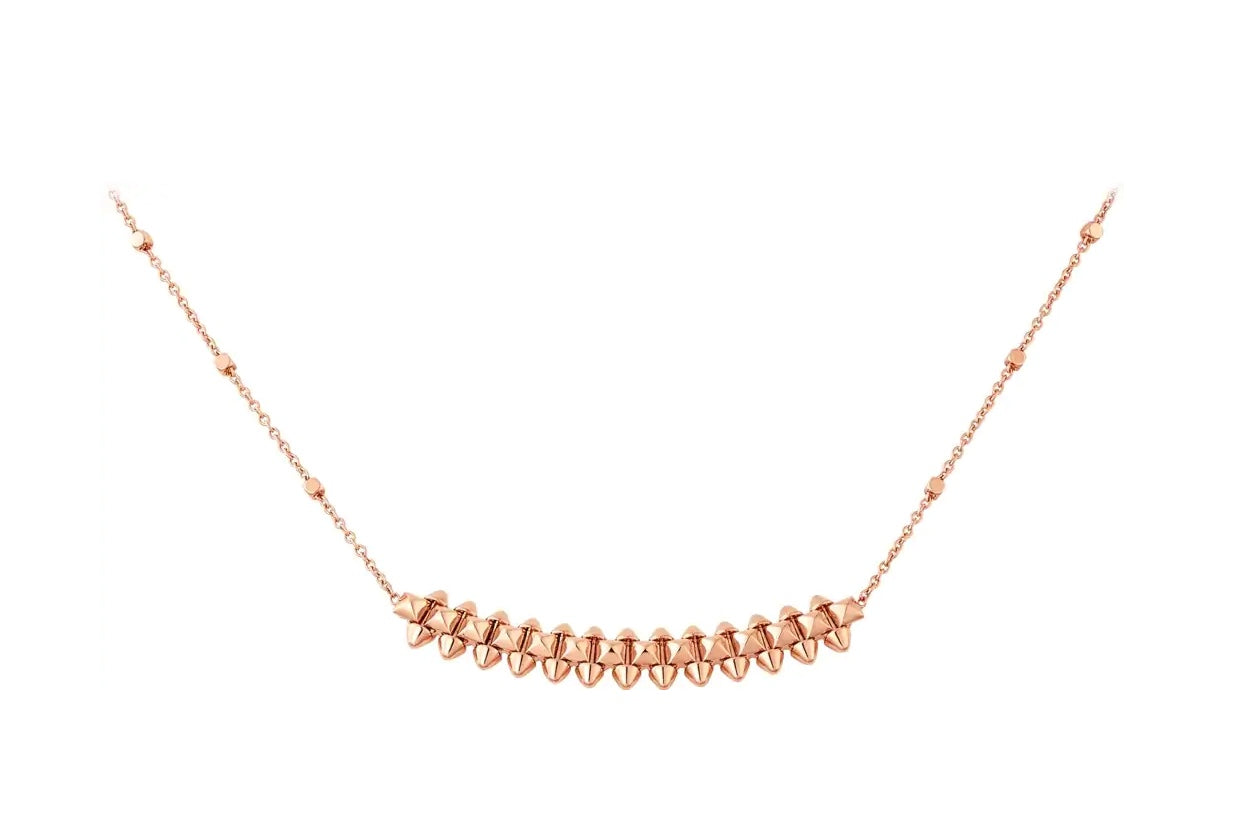 [Everoly JW]CLASH PINK GOLD NECKLACE
