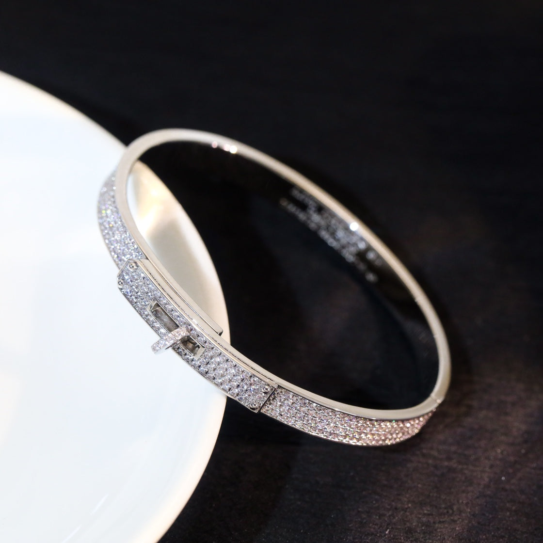 [Everoly JW]KELLY BRACELET DIAMOND PAVED