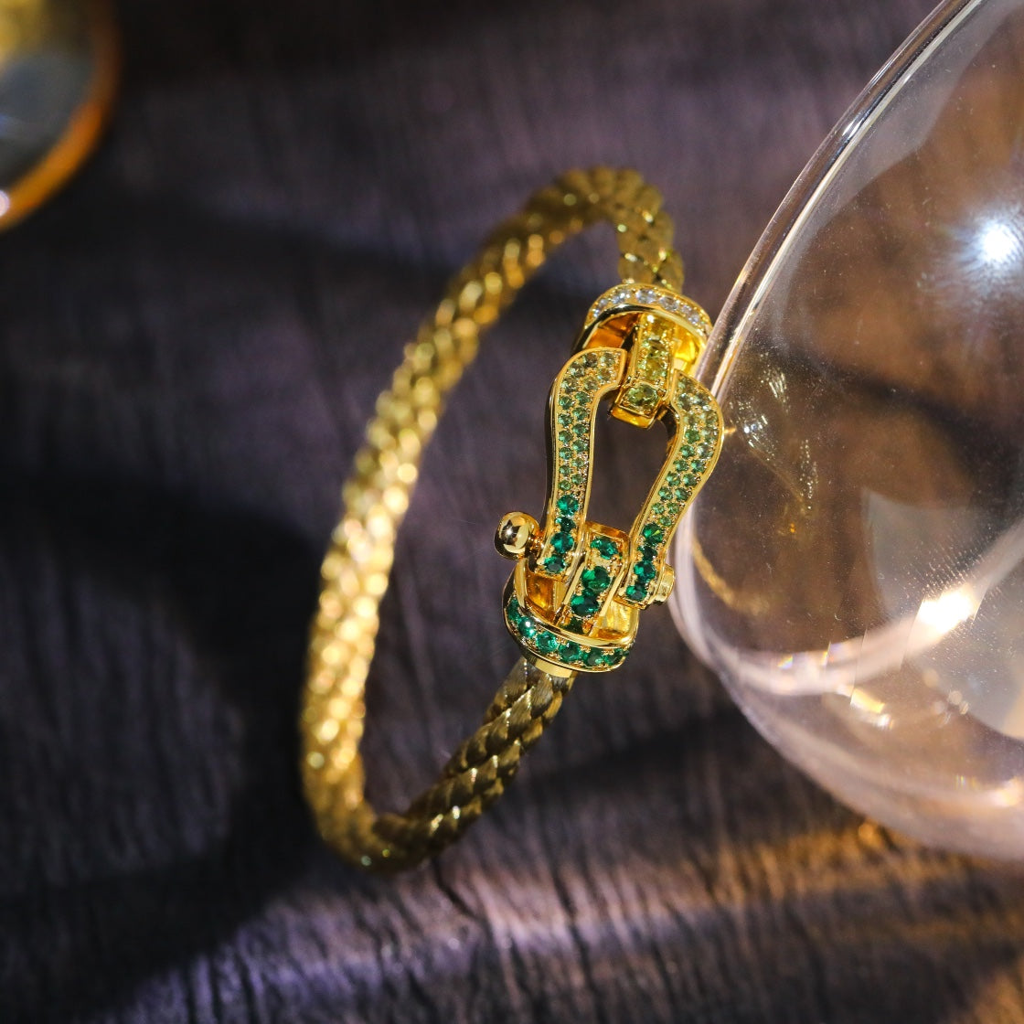 [Everoly JW]FORCE 10 GOLD GREEN DIAMOND PAVED