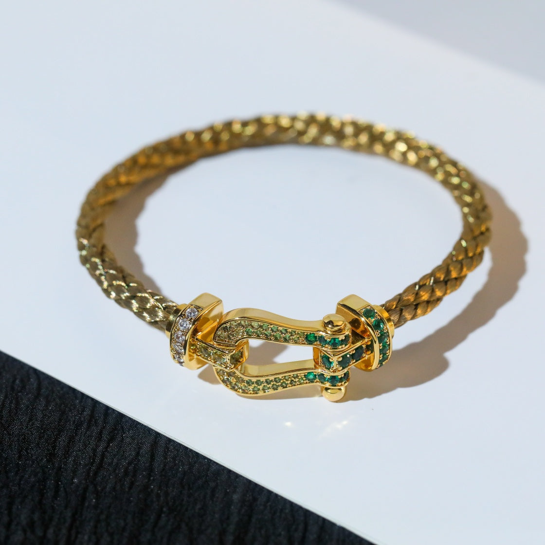 [Everoly JW]FORCE 10 GOLD GREEN DIAMOND PAVED