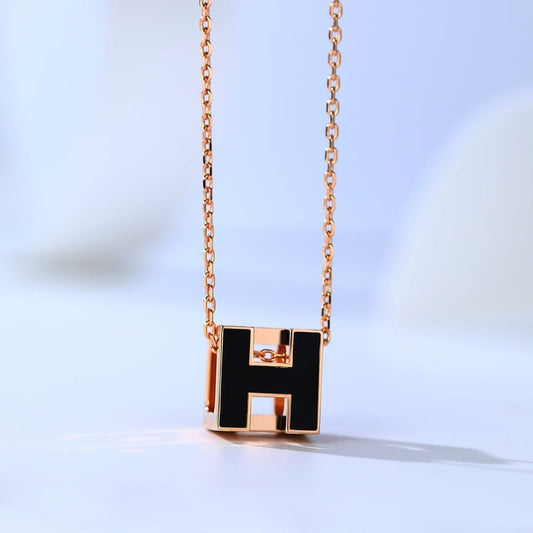 [Everoly JW]H CAGE PINK GOLD NECKLACE