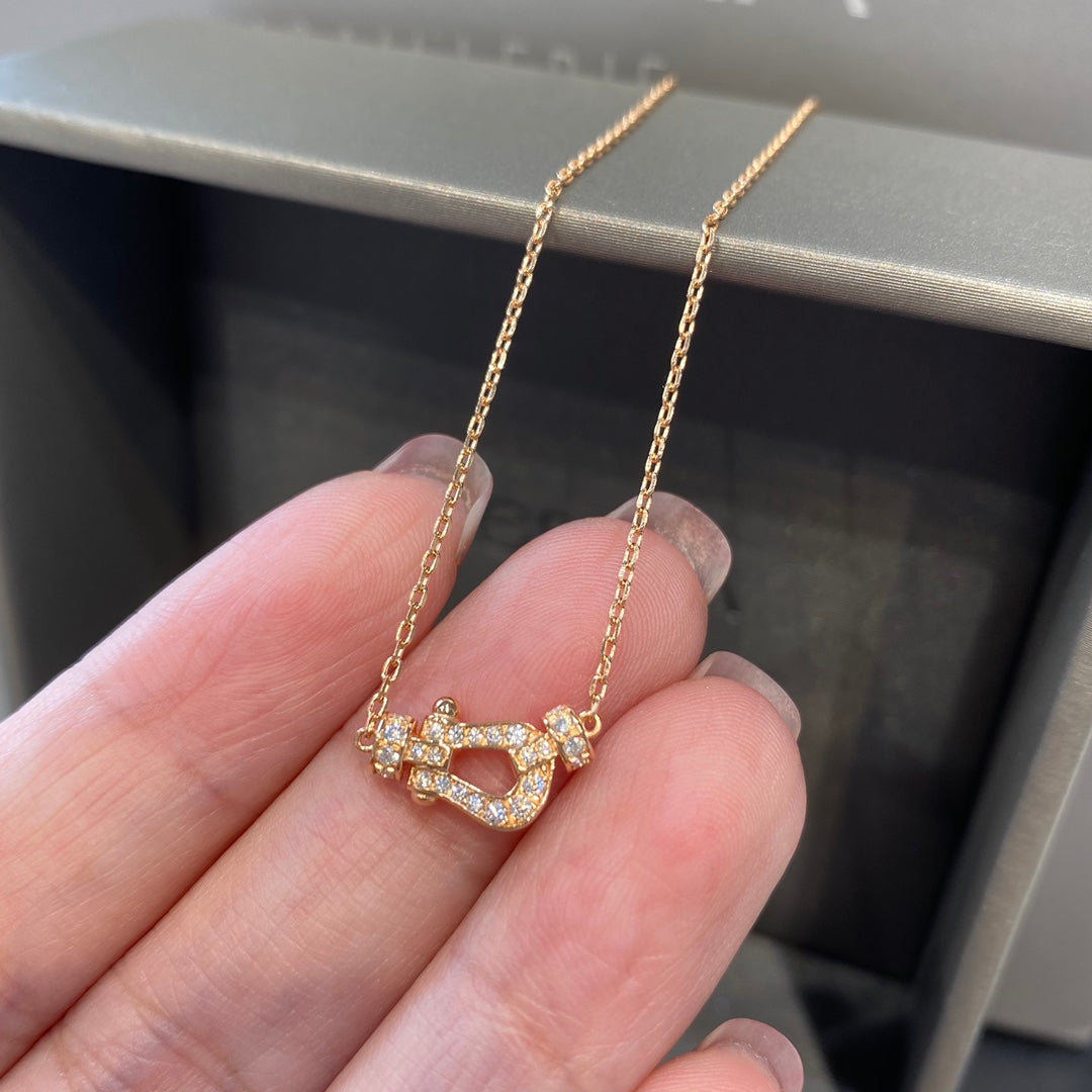 [Everoly JW]FORCE 10 DIAMOND PINK GOLD NECKLACE MINI MODEL