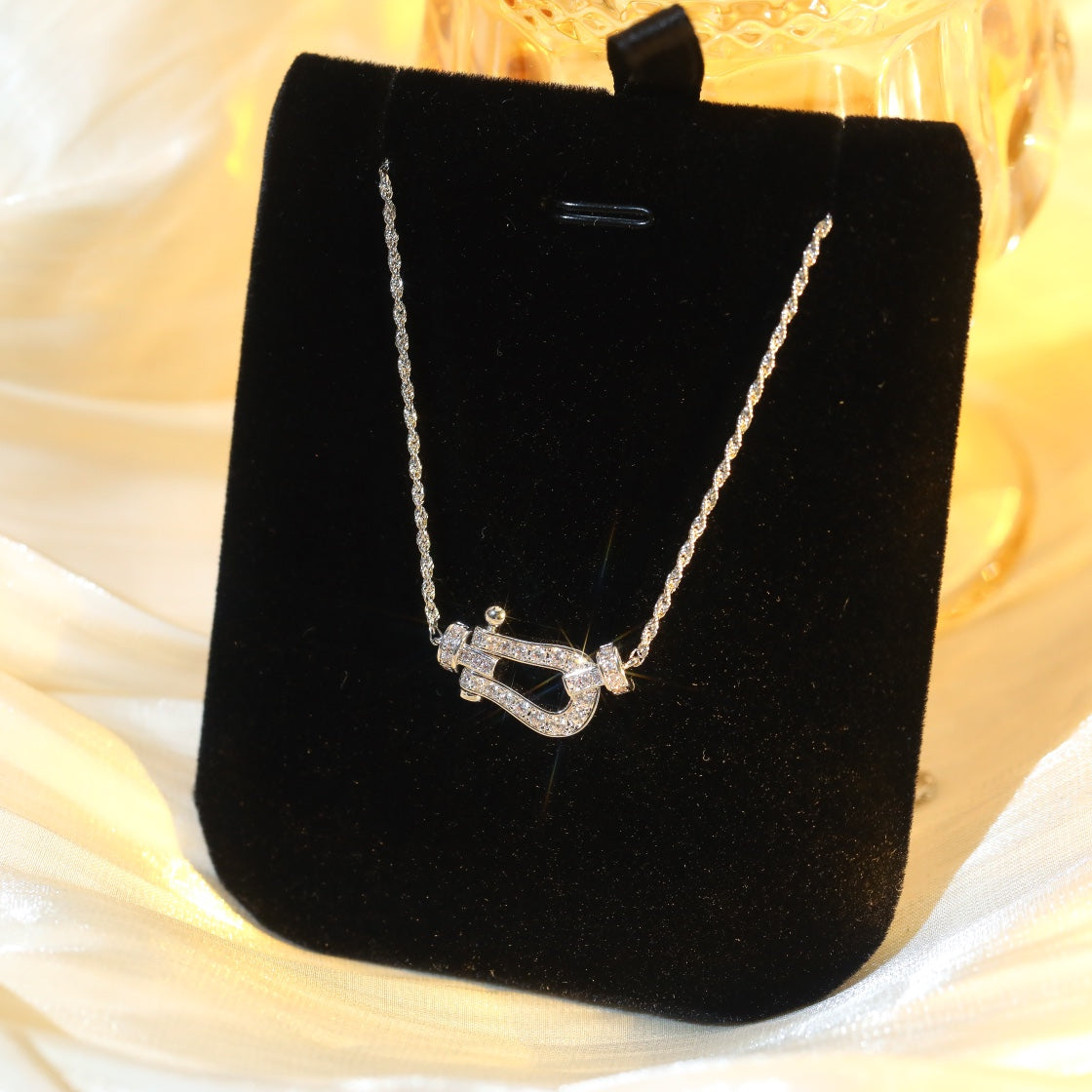 [Everoly JW]FORCE 10 DIAMOND SILVER NECKLACE MINI MODEL