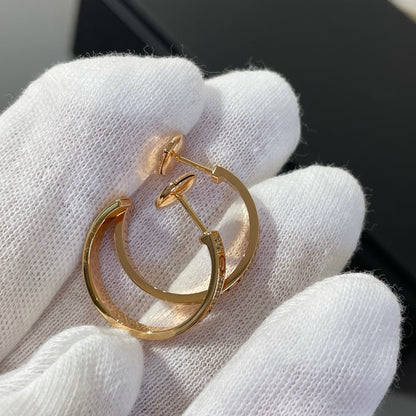 [Everoly JW]LOVE DIAMANT-KREOLEN AUS ROTGOLD