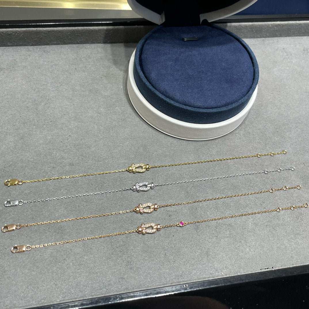 [Everoly JW]FORCE 10 DIAMANTKETTENGLIEDER ROSA GOLDARMBAND