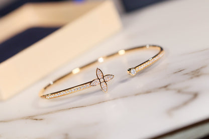 [Everoly JW]IDYLLE GOLD OFFENES ARMBAND MIT DIAMANTEN