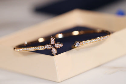 [Everoly JW]IDYLLE GOLD OFFENES ARMBAND MIT DIAMANTEN