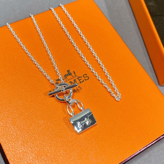 [Everoly JW]CONSTANCE PEDANT SILVER NECKLACE