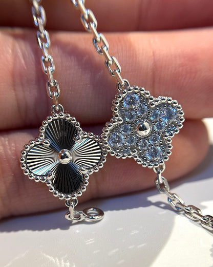[Everoly JW]  CLOVER 5 MOTIF LASER BRACELET COLLECTION